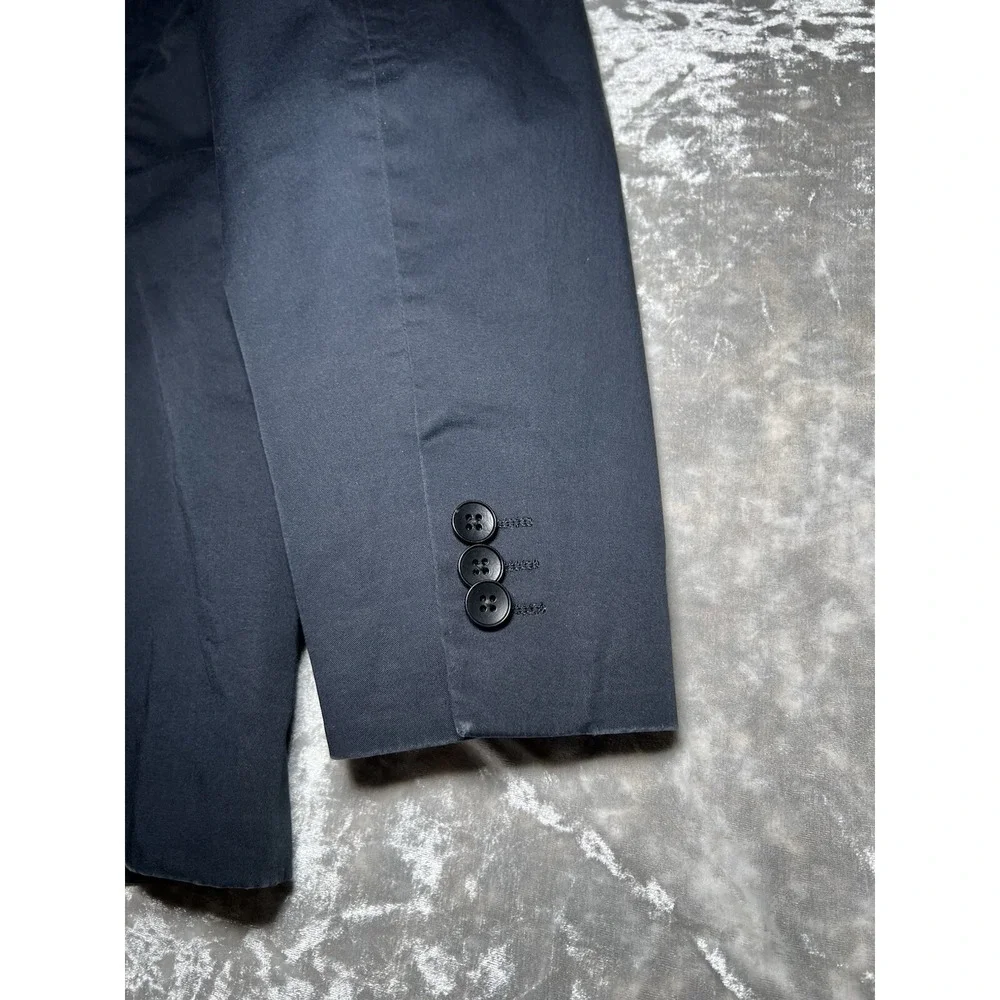 Theory Blazer Men Size 46R Blue Navy Button Up Casual Preppy Work Office